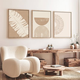 Wallity Huhu259 - Conjunto de 3 Cuadros Decorativos 50 x 70 cm